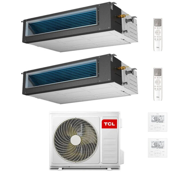 TCL MT1420 + 2x MN09DW1 kanaal airconditioner 2x 9.000 BTU