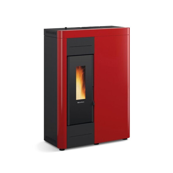 La Nordica Virna Idro pelletkachel 14,5 kW Bordeaux met afstandsbediening