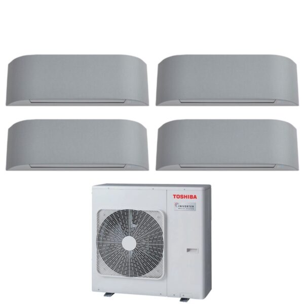 Toshiba Haori viersplits airconditioner 10+10+10+13 BTU R32