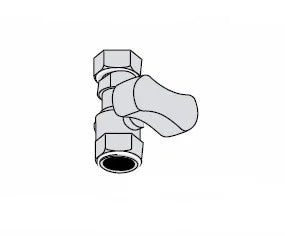 Vaillant 009299 gaskraan recht 1"